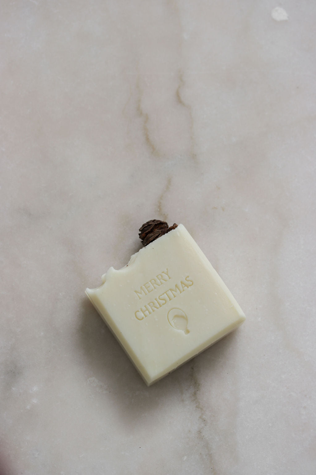 Fat Tui Soap Studio Christmas soap – handmade frankincense and balsam fir bar with white clay, gift-wrapped for the holiday season NZ