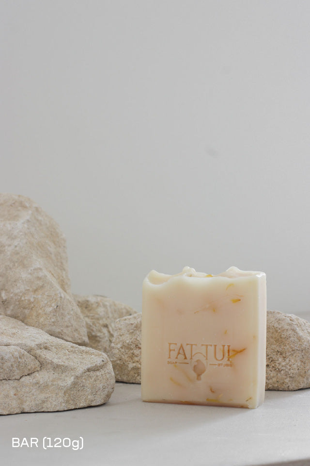 Fat Tui Soap Studio bar soap - Calendula and Citrus - gentle natural soap handmade in NZ