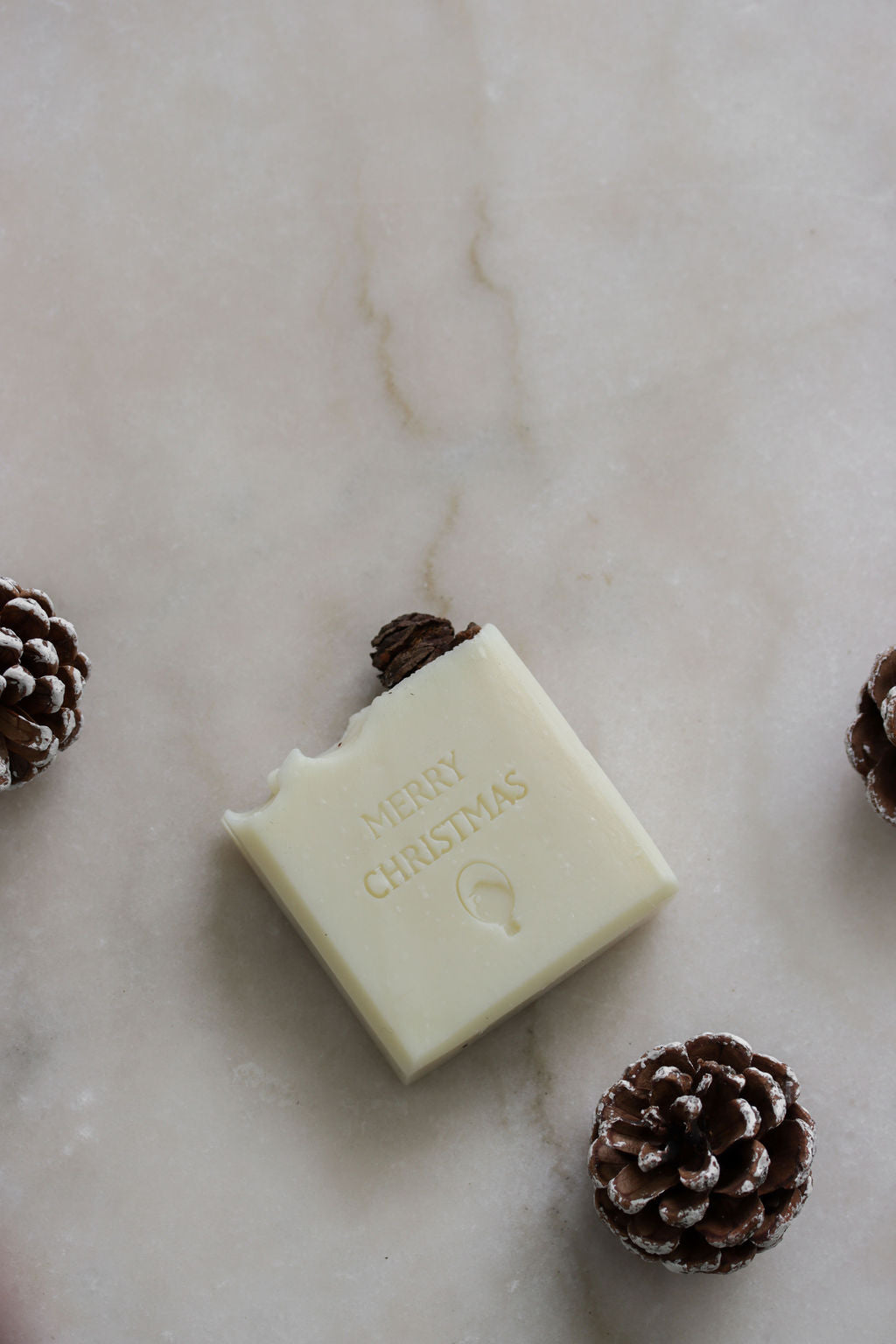 Fat Tui Soap Studio Christmas soap – handmade frankincense and balsam fir bar with white clay, gift-wrapped for the holiday season NZ