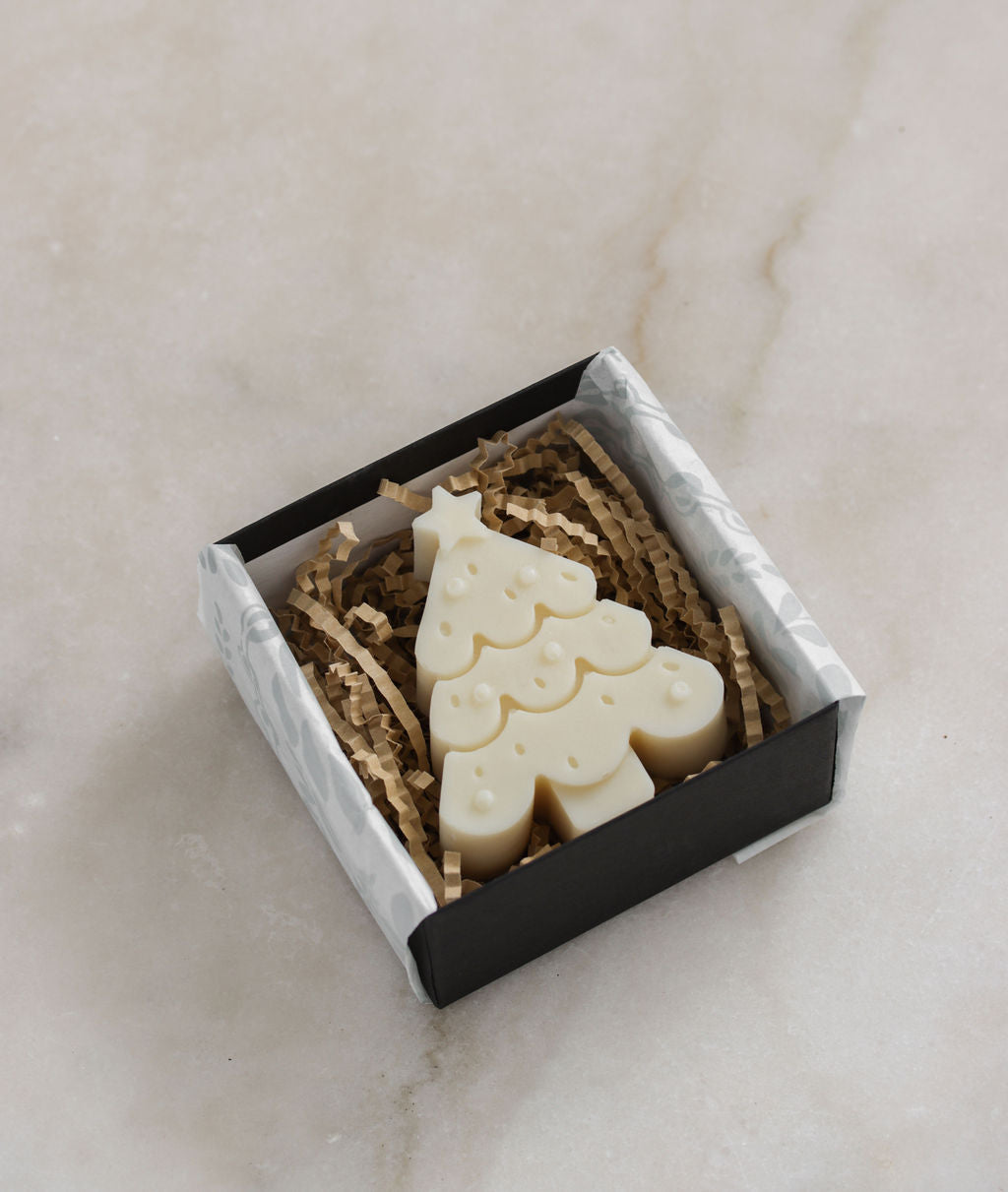 Fat Tui Soap Studio Christmas Tree soap – handmade frankincense and balsam fir bar in gift box, limited edition holiday soap NZ