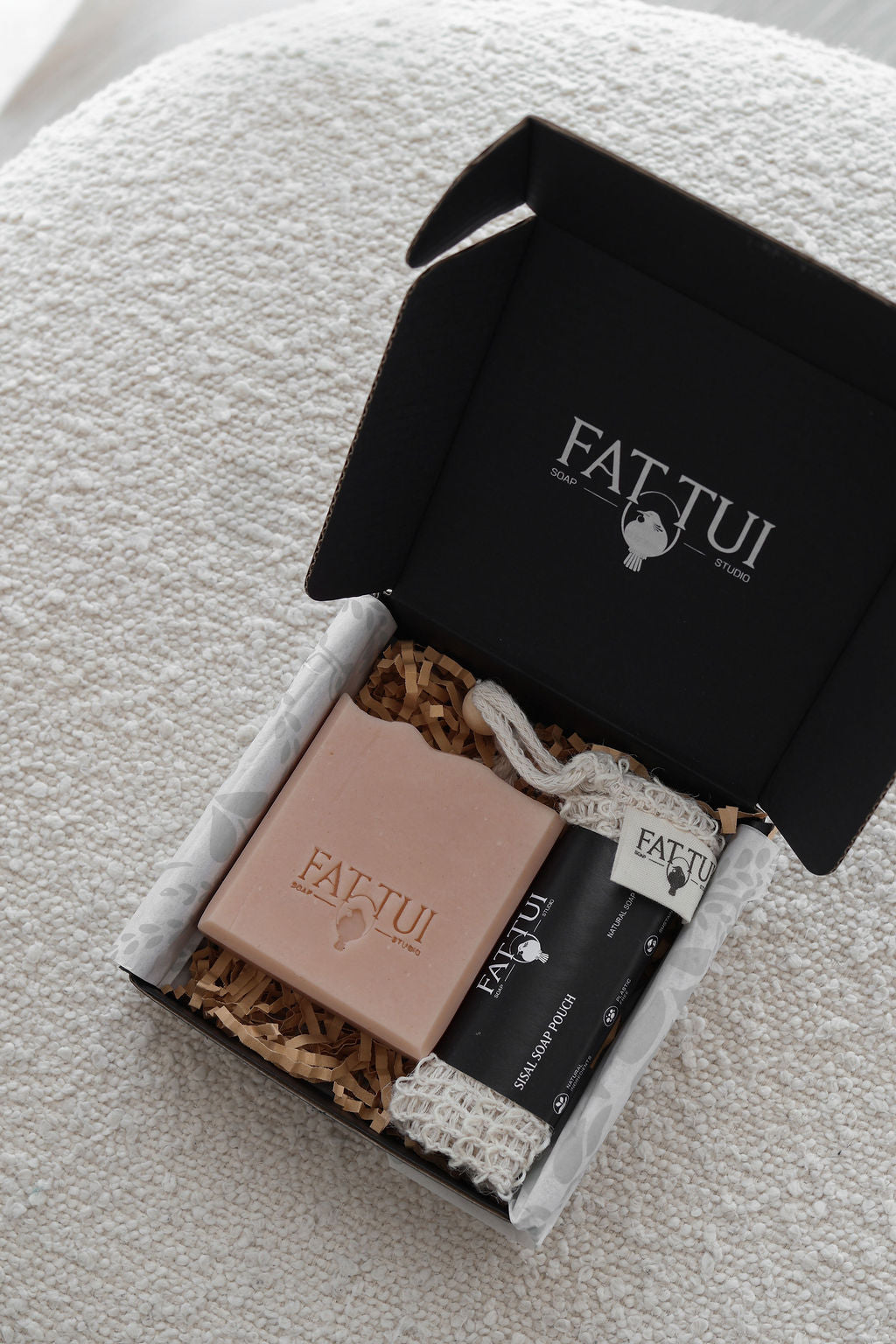 Gift Box: Bar & Soap Pouch