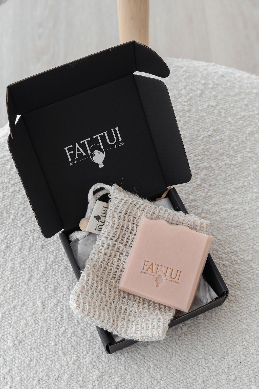 Gift Box: Bar & Soap Pouch