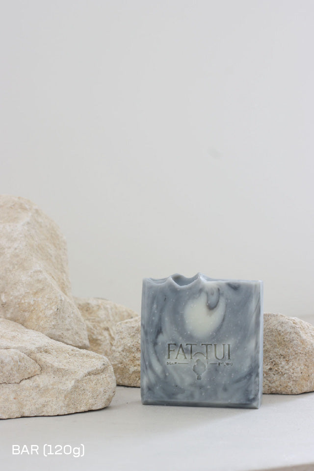 Fat Tui Soap Studio bar soap - Cedarwood, Black Pepper and Lime - earthy artisan soap handmade in NZ
