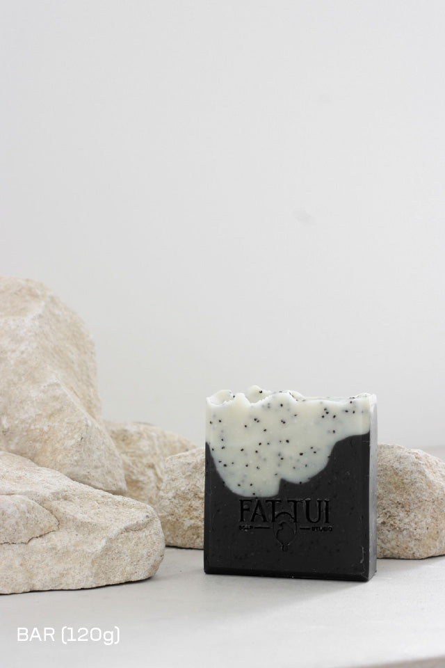 Charcoal and Poppy Seed Soap