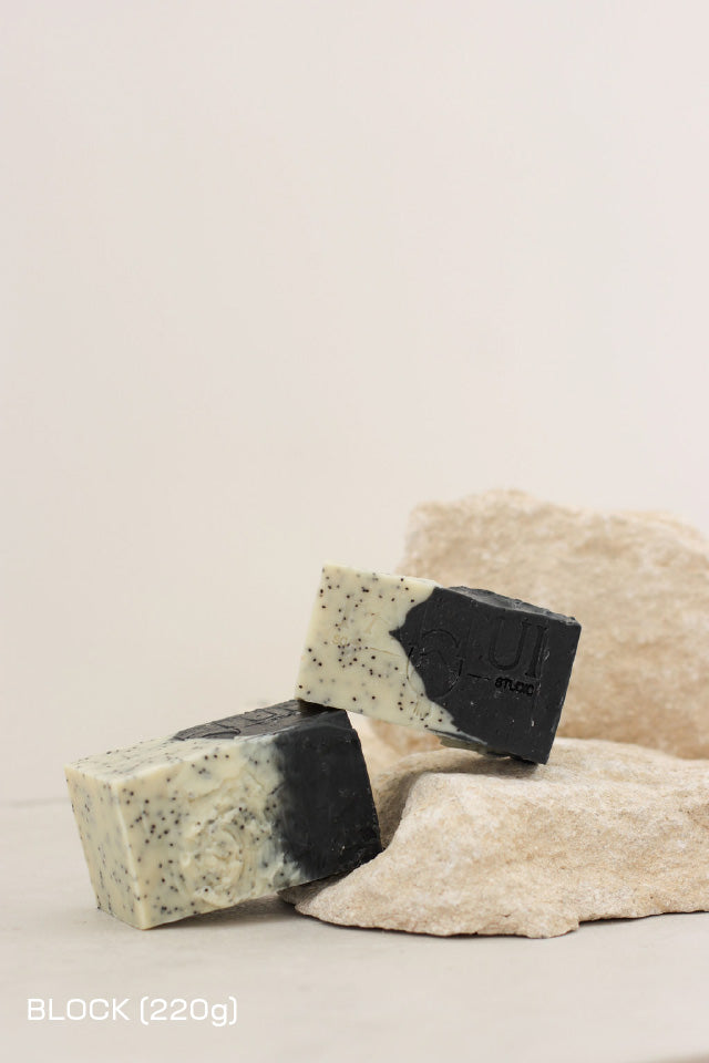 Charcoal and Poppy Seed Soap