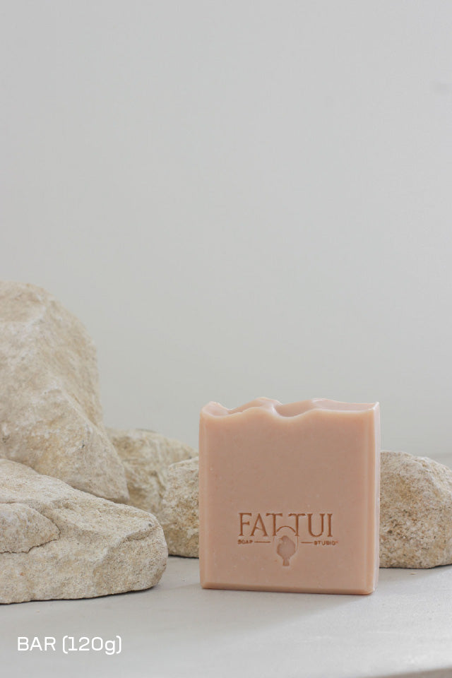 Fat Tui Soap Studio bar soap - Kombucha and Pink Clay - small batch natural soap made in NZ
