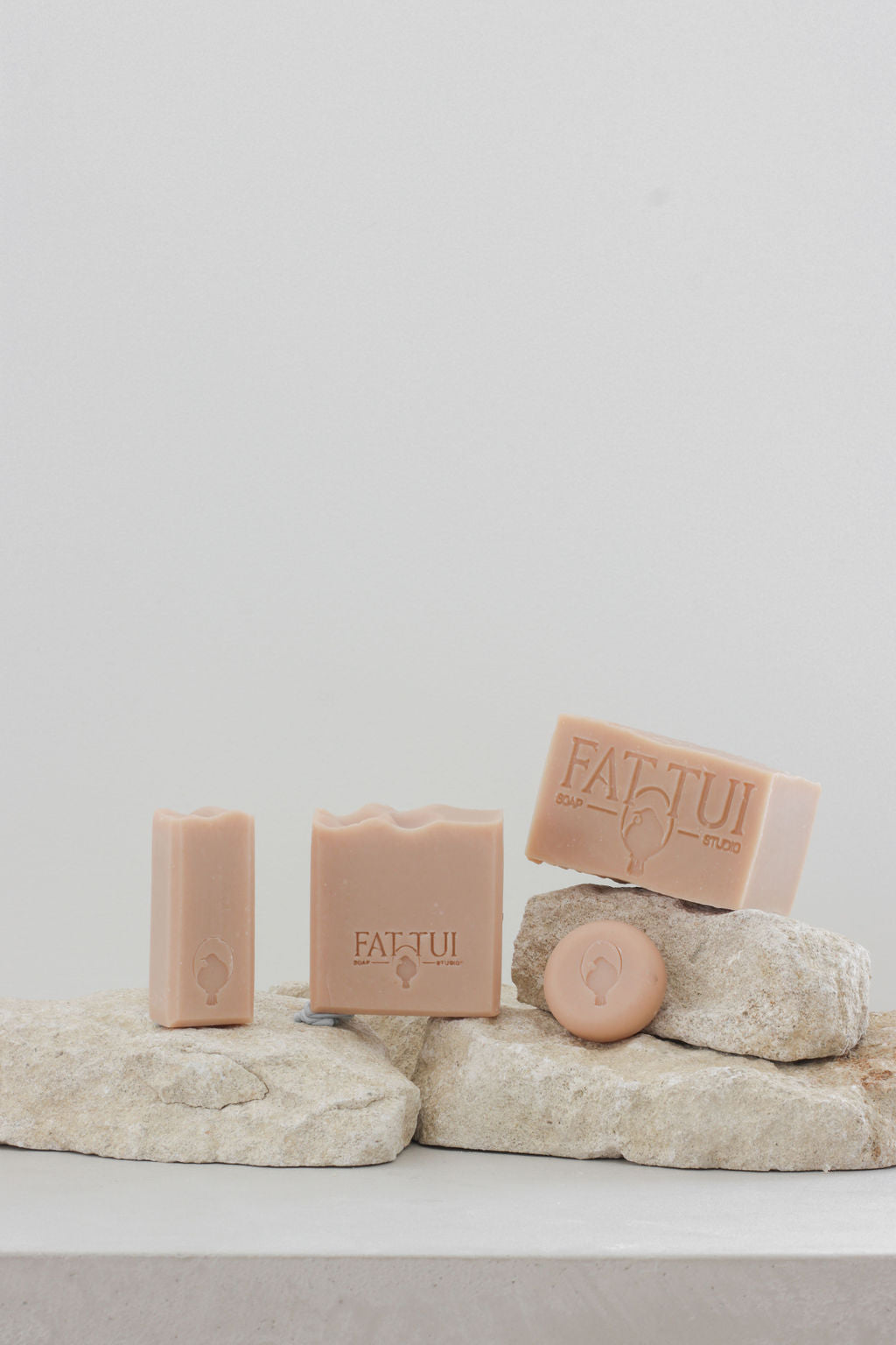 Fat Tui Soap Studio bar soap - Kombucha and Pink Clay - small batch natural soap made in NZ
